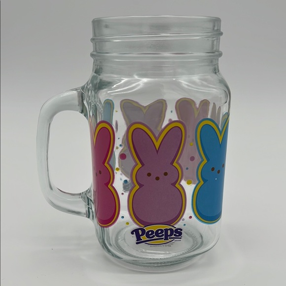 Peeps Bunnies Glass Jar Mug - Pink, Purple, Blue 2023 - Picture 3 of 8